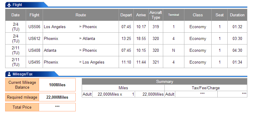 LAX-PHX-ATL-PHX-LAX is 3915 miles flown.