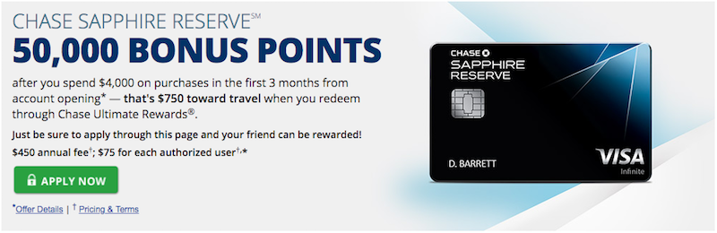 Chase Sapphire Denial Offer